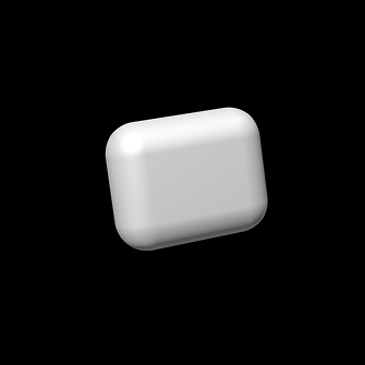 3d modelled airpods with no colour