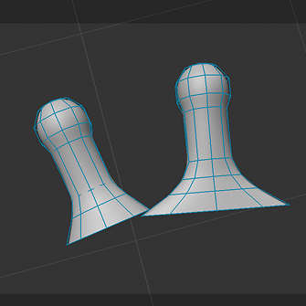 progress photo of 3d modelled brush