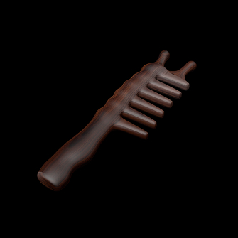 progress photo of 3d modelled brush