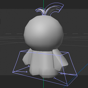 progress photo of 3d modelled clay orange man