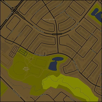 In my second iteration of the map I decided to select colours that would be expected when a person thinks water, land, and greenspace. From a user perspective, these colour choices would be the most intuitive and a colour legend would be additional in explaining what each colour would mean on a map. This is something I feel is important when making future design decisions.